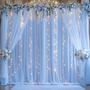 Imagem de Cortinas de Fundo Suppromo Baby Blue - 5x3m, 2 Painéis com Luzes