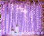 Imagem de Cortinas de fundo Suppromo Purple Tule com luzes 12x3m