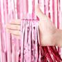 Imagem de Cortinas de Fundo Voircoloria Rosa Claro com Franjas - 1x2,5m (Pacote com 3)