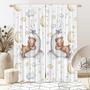 Imagem de Cortinas de janela Felortte Cartoon Lovely Bear Moon 82x213cm