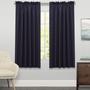 Imagem de Cortinas de janela Sweet Home Collection Ribcord Navy