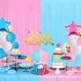 Imagem de Cortinas Foil Fringe - Kit com 4 Unidades (Macaron, Rosa e Azul) - 1m x 2m