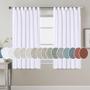 Imagem de Cortinas H.VERSAILTEX - 52x54cm - Brancas - Modelo Blended Tab Top