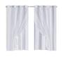 Imagem de Cortinas Janela Blindex Blackout Voal Liso 2,00 x 1,40 Mts