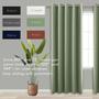 Imagem de Cortinas KOUFALL Blackout com 183 cm de largura para quarto, verde sálvia