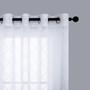 Imagem de Cortinas KOUFALL Sheer White com 244 cm de comprimento para sala de estar com 2 painéis