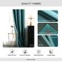 Imagem de Cortinas MIULEE Blackout Velvet Teal 132x229cm 2 painéis