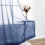 Imagem de Cortinas Ombre Sheer DWCN - Linho Fake Azul Jeans - 107x213cm (2 Unidades)