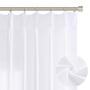 Imagem de Cortinas Semi Sheer Plissadas Joywell - 40x108cm - Brancas