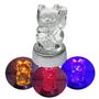 Imagem de Coruja Cristal Com Base De Led Colorido 10cm Para Exibição 22101 22162 22105
