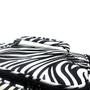 Imagem de Cosméticos Profissionais Beleza Cabeleireiro Styling Bag, Multi-funcional Cabeleireiro Salão Cabeleireiro TToiletry Organizador Ferramenta Bag Case Holder Box com alça para cabeleireiro ombro carregando zebra