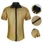 Imagem de Costume BONGZUO, 6 peças, camisa de discoteca masculina dos anos 70 com calça de sino, 2GG