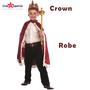 Imagem de Costume Dress Up America King Crown and Robe para crianças, vermelho