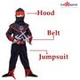 Imagem de Costume Dress Up America Ninja Samurai Warrior Kids vermelho/preto