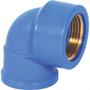 Imagem de Cotovelo Azul Krona Liso Rosca 25Mm X 3/4'' 498 - Kit C/20