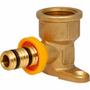Imagem de Cotovelo Multicamadas PEX GÁS 16mm x 1/2"(F) com Suporte