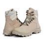 Imagem de Coturno Adventure Bota Couro Masculina Cano Médio Atacador Solado Borracha Antiderrapante Resistente Confortável