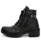 Imagem de Coturno Bota Feminino Militar Zíper Lateral Plataforma Confort Flex