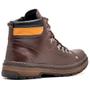 Imagem de Coturno Casual Bota Adventure Couro Masculina Cano Médio Solado Borracha Antiderrapante Resistente