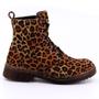 Imagem de Coturno Feminino Animal Print Estilo Antiderrapante Conforto
