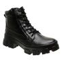 Imagem de Coturno Feminino Bota Cano Curto Salto Baixo Leve Gmm Shoes