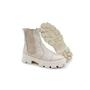 Imagem de Coturno feminino bota tratorada plataforma cano curto couro confortavel 33 ao 40