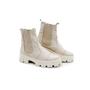 Imagem de Coturno feminino bota tratorada plataforma cano curto couro confortavel 33 ao 40