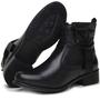 Imagem de Coturno feminino preto sollano bota cano curto botinha de ziper