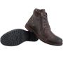 Imagem de Coturno Masculino Bota Couro Zíper Lateral Linha Premium Cor Café