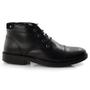 Imagem de Coturno Masculino de Couro Talk Flex Preto 7048