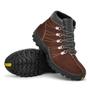 Imagem de Coturno Rone Bota Masculina Adventure Shoes Em Couro Marrom Com Carteira