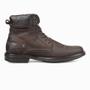 Imagem de Coturno Social Masculino Militar Bota Couro Vintage Brown Resistente Leve Confortavel Casual