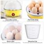 Imagem de Cozedor elétrica multifuncional para ovos, mini vaporizador a vapor, panelas, ferramenta de cozinha, vaporizador de ovos