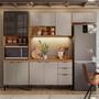 Imagem de Cozinha 10 Portas Modulada Demobile Firenze 06 Amendola / Nude Prime TX 2,60 m