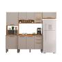 Cozinha Compacta 4 Peças 9 Portas 2 Gavetas Bella - Sallêto Móveis Imagem de Cozinha Compacta 4 Peças 9 Portas 2 Gavetas Bella