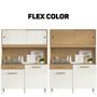 Imagem de Cozinha Compacta 4 Portas 1 Gaveta Flex Color 4308 Aramóveis