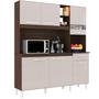 Imagem de Cozinha Compacta 6 Portas 439 Chocolate Off White POQQ