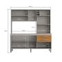 Imagem de Cozinha Compacta Blume 8 Portas 2 Gavetas com Nichos e com Espaço Forno e Micro-ondas 186,5cm