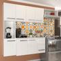 Imagem de Cozinha Compacta Suspensa 7 Portas 2 Gavetas Armário E Balcão Loft Branco - Panorama Móveis