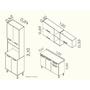Imagem de Cozinha Completa 4 Peças 10 Portas 1 Gavetas 3 Nichos Paneleiro Forno Portas em MDF Vegas Itatiaia