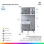 Cozinha Completa Compacta Armário Multiuso com Gaveta Organizadora 5 Portas Móveis Bonatto Imagem de Cozinha Completa Compacta Armário Multiuso com Gaveta Organizadora 5 Portas Móveis Bonatto