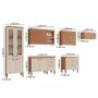Imagem de Cozinha Completa Modulada Ágata 100% MDF com 2 Balcões 11 Portas e 6 Gavetas Tuboarte