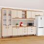 Imagem de Cozinha Completa Modulada Ágata 100% MDF com 2 Balcões 11 Portas e 6 Gavetas Tuboarte