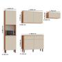 Imagem de Cozinha Completa Modulada Bali New 100% MDF Tuboarte 7 Portas e 2 Gavetas