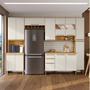 Imagem de Cozinha Completa Modulada com 5 Peças 13 Portas e 2 Gavetas com Vidro e Tampo Itália Espresso Móveis