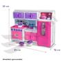 Imagem de Cozinha De Boneca Para Barbie Com Geladeira e Fogão Lua De Cristal Brinquedo Presente Meninas +3 Anos