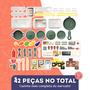 Imagem de Cozinha De Brinquedo Completa Infantil Kit Maleta Mini Chef