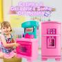 Imagem de Cozinha E Geladeira De Brinquedo Com Acessórios Infantil Sonho De Menina 50cm Panelinhas Cardoso