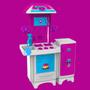 Imagem de Cozinha Grande Completa De Brinquedo Infantil Com Acessórios Sai Água De Verdade Brinquedos Magic Toys