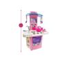Imagem de Cozinha infantil big star sai agua + geladeira rosa